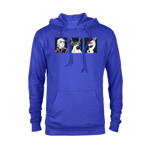 Disney Frozen 2 Kristoff, Sven, and Olaf T-Shirt - Pullover Hoodie for Adults - Customized-Royal Heather