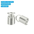 thumbnail image 4 of Unique Bargains Embouts de Cordon, 100 Pcs Embouts de Ressorts Métalliques 5x9mm Embouts de Terminators Argent Blanc, 4 of 5