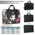 thumbnail image 2 of Kuromi and My Melody Laptop Bag, 14 inch Computer Bag Messenger Shoulder Bag Carrying Case for Laptop or Tablet, 2 of 8