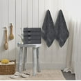 thumbnail image 4 of 6 Medium Bath Towels, 24 by 48 Inches, 100% Cotton Towels for Pool, Spa, Gym, Quick Drying and Absorbent, Grey, 4 of 7