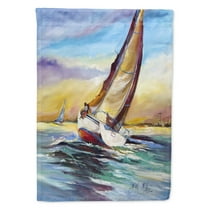 Carolines Treasures JMK1159GF Horn Island Sailboat Race Flag Garden Size  Small multicolor