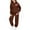 Brown, variant on Girls Boys Sweatsuit Set 2PC Creative Graphic 67 Pullover Hoodie Sweatshirt and Sweatpants Winter Clothes Boys Jogger Set 6-7 Years