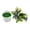 Purple, variant on Realistic Artificial Lotus Flower Plant With Pot Mini Plastic Decorative Flowers for Home Office Wedding Party Outdoor Decor 18Cm Height Purple