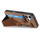 thumbnail image 4 of For iPhone 16 Case Retro Leather Back Cover Card Slot Side Kickstand - Green, 4 of 5