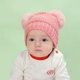 thumbnail image 6 of 3 Pcs Kids Winter Knitted Beanie Hat Scarf Gloves Set Warm Soft Thick Fleece Lining for Girls 1-10 Years, 6 of 8