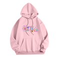 thumbnail image 1 of WEAIXIMIUNG Robes Sweat-Shirt pour Femmes avec Poches Sweat à Capuche Graphique pour Femmes Pull Ample Décontracté Manches Longues Sweat à Capuche avec Poches, 1 of 3