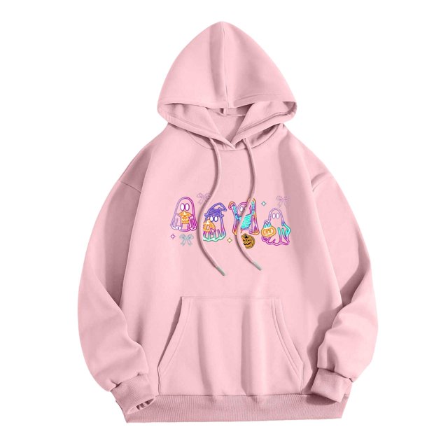 WEAIXIMIUNG Robes Sweat-Shirt pour Femmes avec Poches Sweat à Capuche Graphique pour Femmes Pull Ample Décontracté Manches Longues Sweat à Capuche avec Poches
