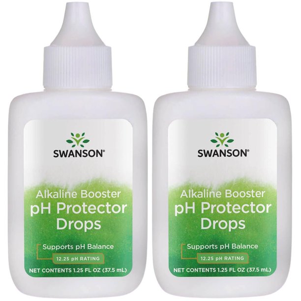 Swanson Alkaline Booster ph Protector Drops 1.25 fl oz Liq 2 Pack