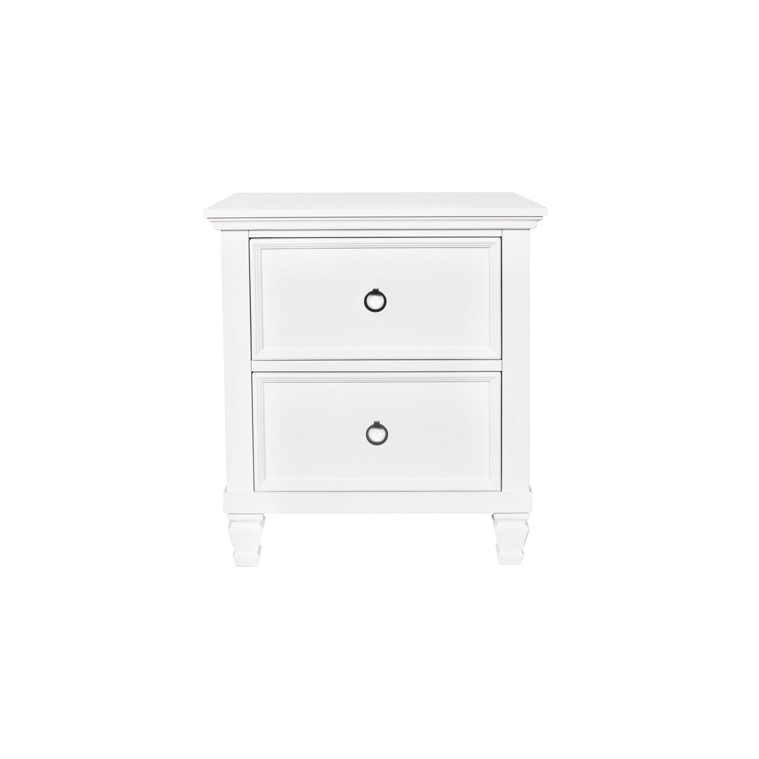 New Classic Furniture Nightstand with 2 Drawers, White
