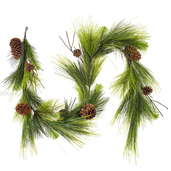 Vickerman 6' x 15" Boulder Pine Artificial Christmas Garland, Unlit