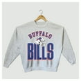 thumbnail image 4 of Women's Gameday Couture  Ash Buffalo Bills Fierce Focus Premium Oversized Fleece Pullover Sweatshirt, 4 of 4