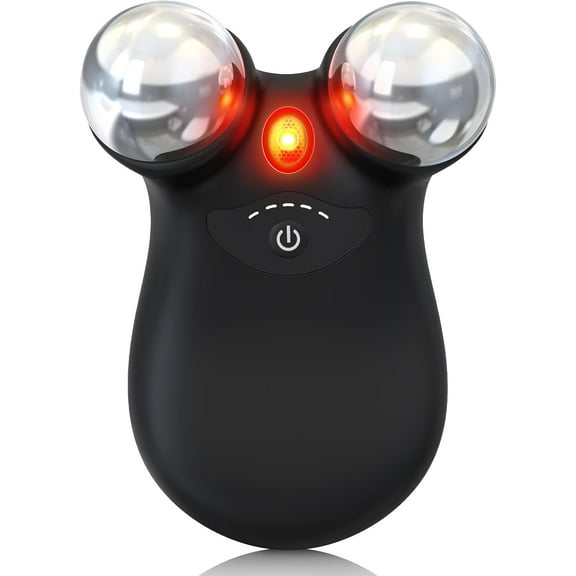 Microcurrent Facial Device,Latest Red Light Technology,Enhances The Ability to Lift The Face and Tighten The Skin,Facial Wrinkle Equipment,Smart Photon Micro-Current Device,Model:EP-300. (Black)