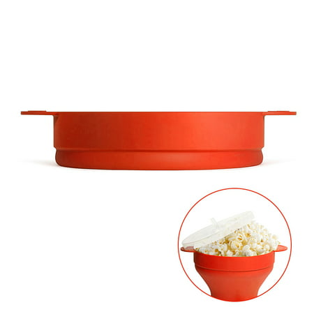 Silicone Popcorn Bowl Microwave Oven Folding Popcorn Bucket High