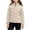 Beige, variant on Purcolt Girls Thermal Puffer Softshell Jackets Lightweight Casual Stand Neck Long Sleeve Full Zipper Loose Fit Winter Outerwear with Pockets for 2-15Y
