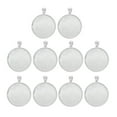 thumbnail image 3 of 10 Pcs Base de Plateau Ronde Vierge pour Fabrication de Bijoux Cabochon 42x33mm Pendentif Collier Vierge 30mm, 3 of 8