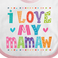thumbnail image 4 of Inktastic I Love My Mamaw Cute Granddaughter Girls Baby Bib, 4 of 4