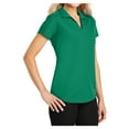 thumbnail image 4 of Yellow Rooster Women's Dry Zone Grid Polo T-Shirt Jewel Green XS, 4 of 6