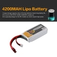 thumbnail image 3 of 4200MAH 7.4V 25C T plug Rechargeable Lipo Battery For WLTOYS 12428 12429, 3 of 8