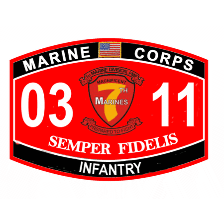 - 3.8 Inch Infantry Marine Corps 7th Marines MOS 0311 USMC Military