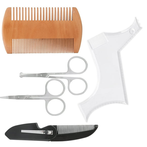 Plantilla de formación de Barba, Juego de Estilos de Estilización de Barba de Estilos de Barba Con Moldeo de Barba de Peinador Plegable Para El Salón para El Salón El