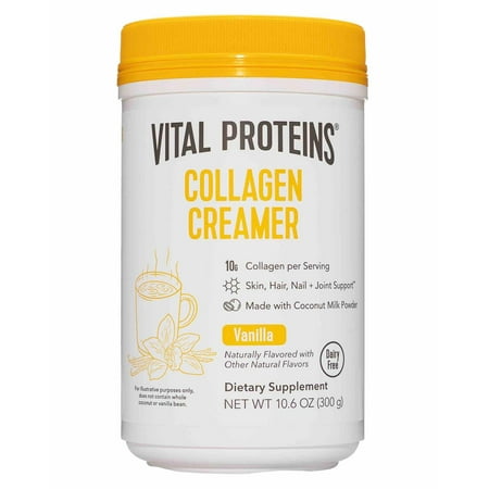 Vital Proteins Collagen Creamer made with Coconut Milk - 10g Collagen for Skin, Nail & Joint Support, Vanilla, 10.6 oz