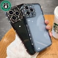 thumbnail image 2 of Funda De Silicona Suave Para IPhone 11 , 12 , 13 , Pro Max , 14 Plus , Con Purpurina De Diamante , Transparente Y, 2 of 4