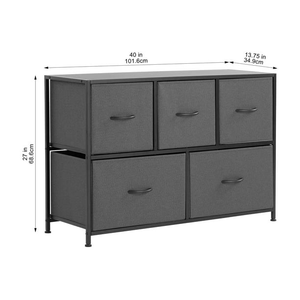 mainstays classic 5 drawer dresser Mainstays Classic 5 Drawer Dresser, Black Oak