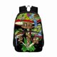 thumbnail image 3 of Men Woman Double Layer Thickened Student Backpack Magic Psychedelic Mushrooms And Skulls Schoolbag for Female Male Fashion Bag, 3 of 4
