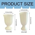 thumbnail image 3 of French Style Tall Flower Pot Vase, White Plastic Orchid Vase for Home Dining Table, Modern Decorative Container for Artificial Flowers Harlik, 3 of 9