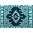 thumbnail image 1 of Ahgly Company Indoor Rectangle Abstract Light Blue Modern Area Rugs, 8' x 12', 1 of 4