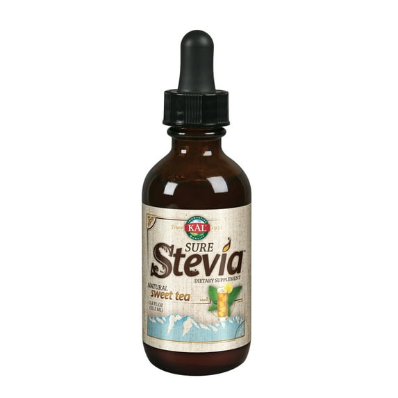 KAL Sure Stevia Liquid Extract | Best-Tasting, Zero Calorie, Low Glycemic | Great for Baking | 2oz, 394 Serv (Sweet Tea)