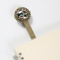 thumbnail image 3 of Christmas Book Marks: Lace Bookmark in Antique Bronze - the Accessory for Book Lovers, 3 of 5