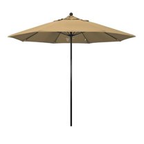 California Umbrella Oceanside 9' Black Market Umbrella in Champagne