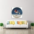thumbnail image 4 of Chickie Yamaguchi by Lucia Heffernan 18 x 18 Wall Art Print on Canvas Fabric Red, 4 of 4