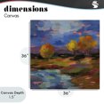 thumbnail image 4 of Stupell Industries Contemporary October Glow Lakeside Reflection Canvas Art, 36 x 36, by Silvia Vassileva, 4 of 8