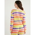 thumbnail image 4 of No Boundaries Juniors Crochet Coverup Top with Long Sleeves, Sizes S-XXL, 4 of 6