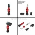 thumbnail image 2 of Soidarity Wheel Valves Kit with Rubber Base Parts Core Nozzle Tubeless Vacuum Tool Cycling Stem Accessories Bike Repair Pump for Using Type3 NO3, 2 of 6