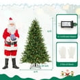 thumbnail image 3 of Costway 6 FT Pre-Lit Christmas Tree 3-Minute Quick Shape with Quick Power Connector Timer, 3 of 10