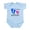 Sky Blue, variant on CafePress - Little Sister Baby Footprints Infant Bodysuit - Baby Light Bodysuit, Size Newborn - 24 Months