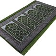 thumbnail image 4 of Modefa Turkish Islamic Prayer Rug - Multi Person Janamaz Sajada for Family or Large Gathering & Group Praying Carpet - Wide Plush Velvet Praying Mat (Green Arch - 4 Person), 4 of 5