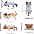 thumbnail image 4 of Cute Mini Cat Figurines – Resin Cat Decor for Computer Monitor & Car Dashboard, Small Desk Accessories for Home Office, Monitor Figurines (RL 5 PCS), 4 of 5