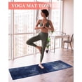thumbnail image 2 of Navy Blue Yoga Towel for Hot Yoga Non Slip, Retro Oil Painting Modern Abstract Art Aesthetics Yoga Mat Towel Absorbent Yoga Sweat Towels Microfiber Hot Yoga Blanket for Bikram Pilates 26"x70", 2 of 7