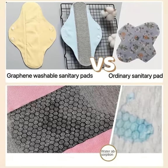 PLPPYFS Leak-Proof Waterproof Washable in-Continence Pads, Eco-Friendly, Washable Underwear, Cloth Menstrual Liners, Breathable Fabric, for Elderly Care & Mobility Support, Dry and Comfortable