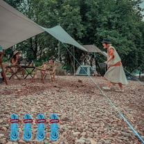 4 Pack 13.12FT 4mm Guy Lines Ultralight Tent Cords with Aluminum Adjuster Tensioner Outdoor Camping Guylines Ropes for Tent Tarp,Climbing,Hiking Backpacking