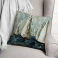 thumbnail image 3 of Creative Products Faded Painted Sailboats 18x18 Indoor / Outdoor Pillow, 3 of 3