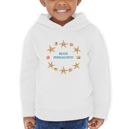 

Buon Ferragosto Starfish Wreath Hoodie Toddler -Image by Shutterstock 2 Toddler