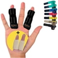 thumbnail image 1 of BodyMoves 2 Finger Splints Plus 2 Sleeves (4 pc Set, Midnight Black with Desert Sand Sleeve), 1 of 4