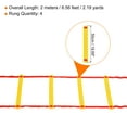 thumbnail image 2 of Unique Bargains Agility Ladder 4 Rung 2m/6.6ft with Carry Bag Speed Training, Red Yellow, 2 of 5