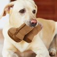 thumbnail image 2 of Jouet-une Paire de Peluches Kaki Snow Boot Forme Dents Nettoyage Protection Mastication Entraînement Interactif Jouet pour Chiens, 2 of 7