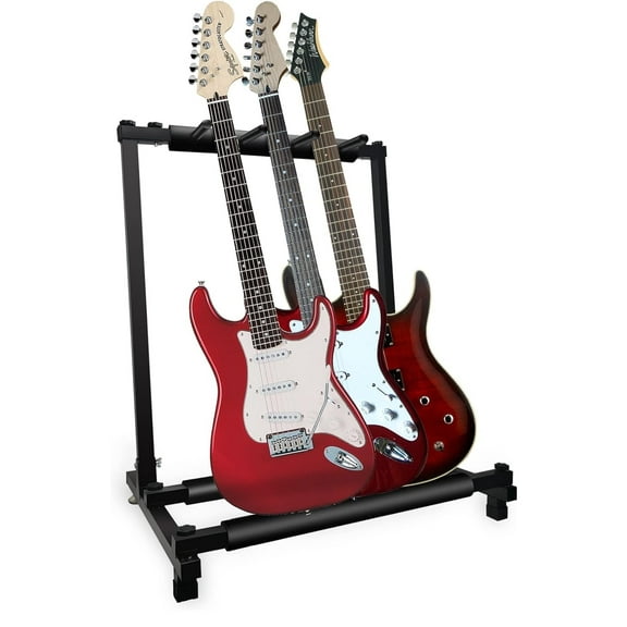 Zenison Guitar Stand Multi Instrument Display Rack Padded Folding Design